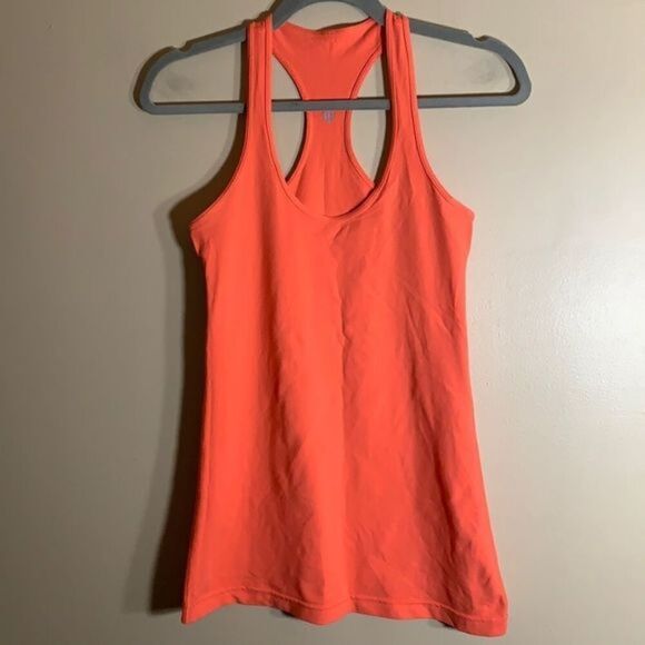 Lululemon Orange Cool Racerback Tank Top - Picture 2 of 6